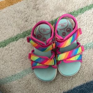 Stride Rite rainbow light up sandals toddler size 10